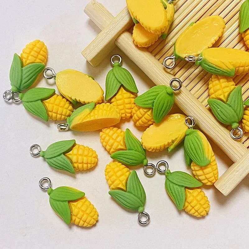 Resin Art Craft - 20 szt. Zabawne Mini Kukurydzy Warzywa