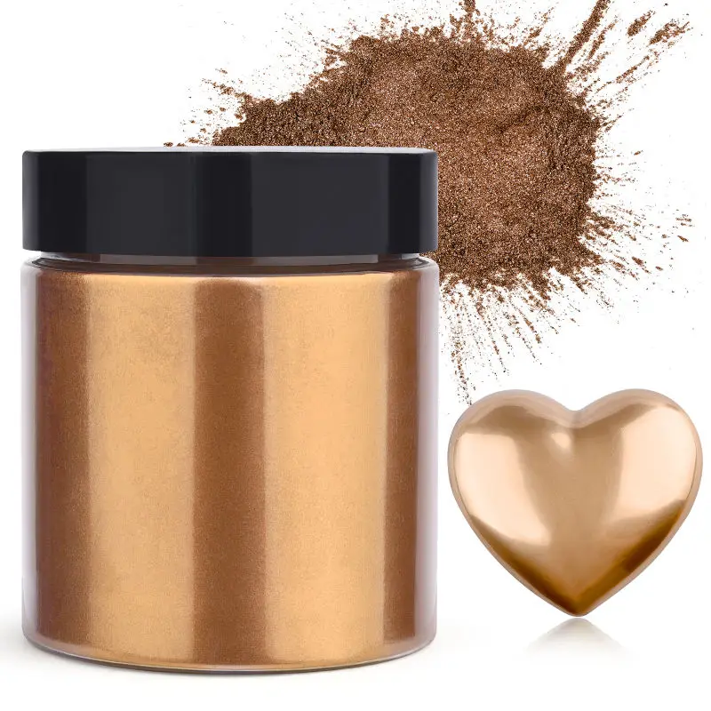 Glitter Powder Resin - 50g/Butelka Metaliczny Brokat w Proszku Złoty
