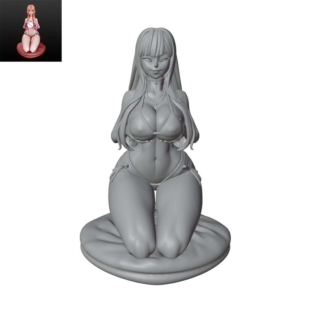 Resin Art Beach - 1/24/6 Dziewczyna w bikini na plaży,
