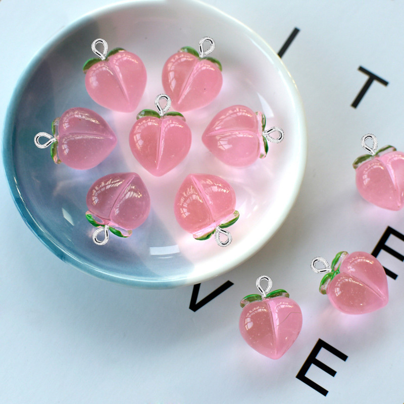 Resin Art Essentials - 10 szt. Nowe Przezroczyste Brzoskwiniowe Płaskie