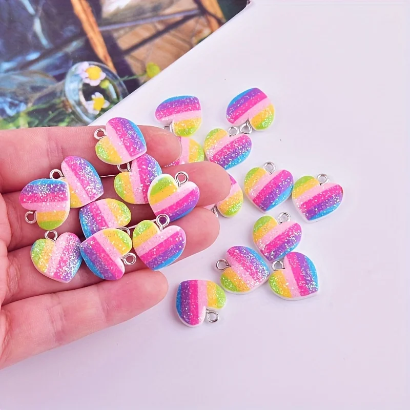 Resin Art Essentials - 10 szt. Kolorowe zawieszki z żywicy