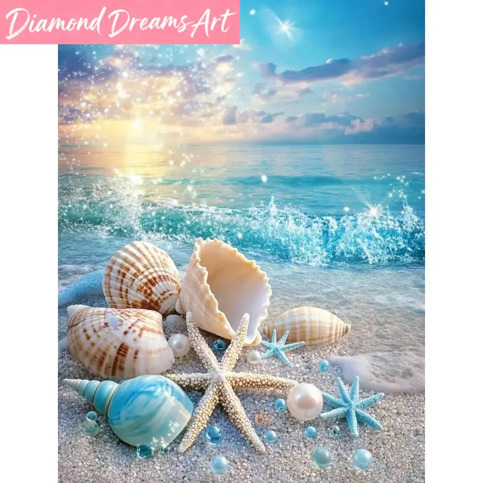 Resin Art Beach - Bezramkowe zestawy do malowania diamentami z