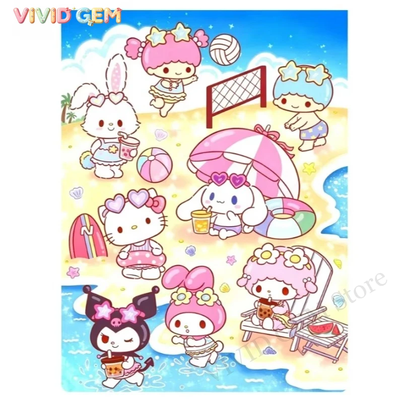 Resin Art Beach - VIVID GEM Sanrio 5D DIY Diamentowa