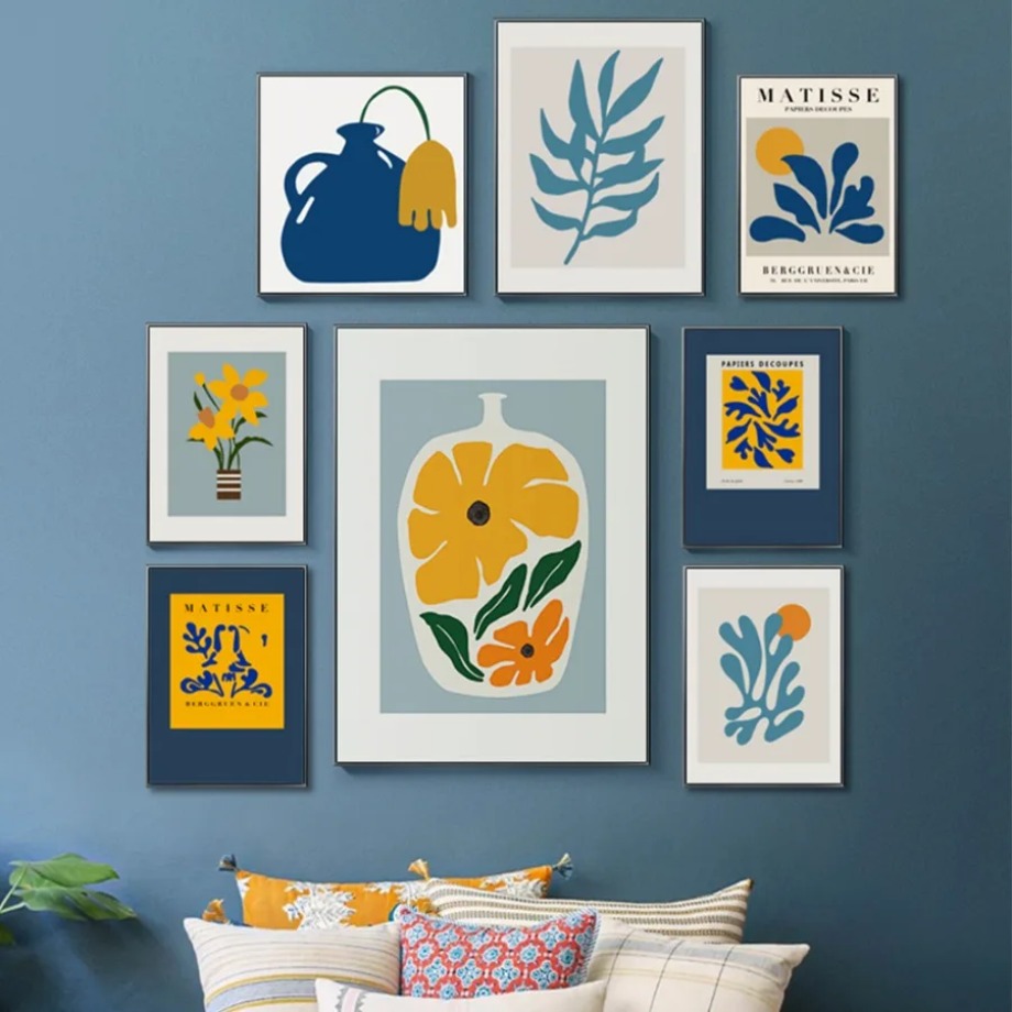 Resin Art Flowers - Henri Matisse Picasso Plakaty Grafiki Kwiatowy