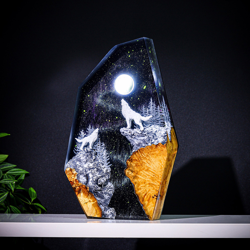 Resin Art Light - Natura Zwierzęta Figurka Organizm Żywica Lampka