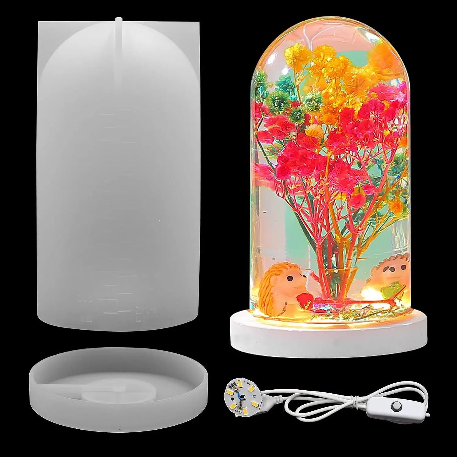 Resin Art Light - Forma silikonowa DIY do żywicy epoksydowej,