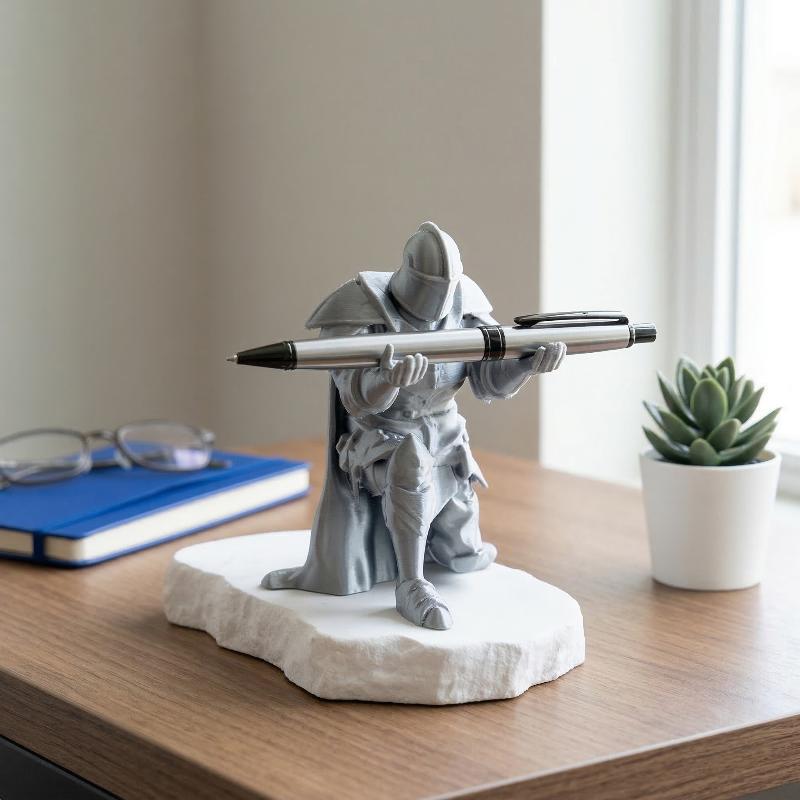 Resin Art Price - Stojak na długopisy w kształcie rycerskiej