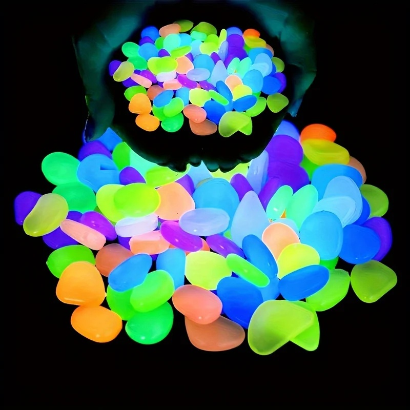Resin Art Light - 50-200 szt. Świecące w ciemności kamienie,
