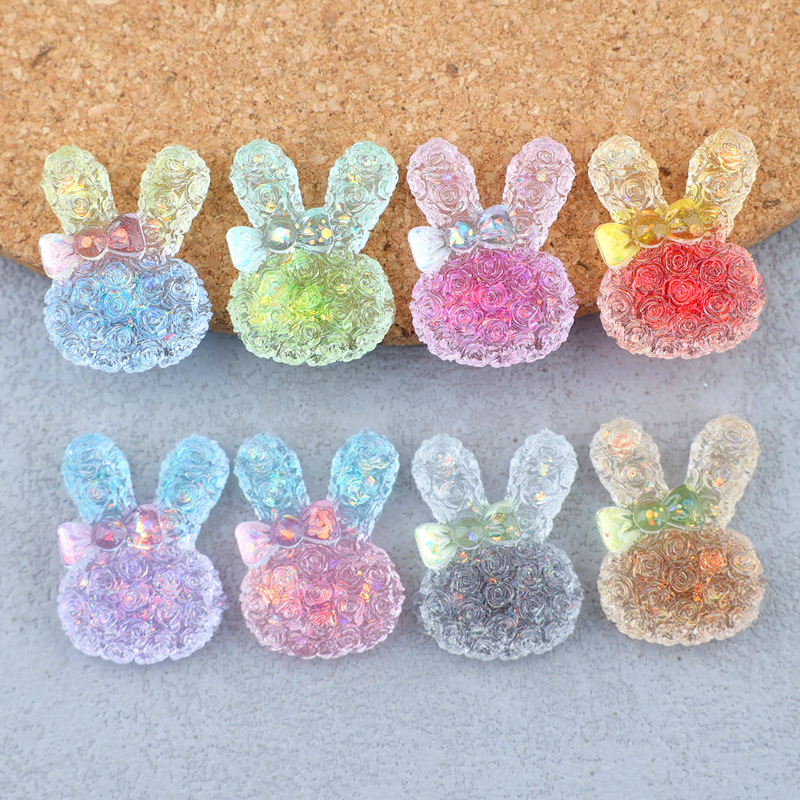 Resin Art Craft - 5 sztuk 18*25mm świecących gradientowych kaboszonów