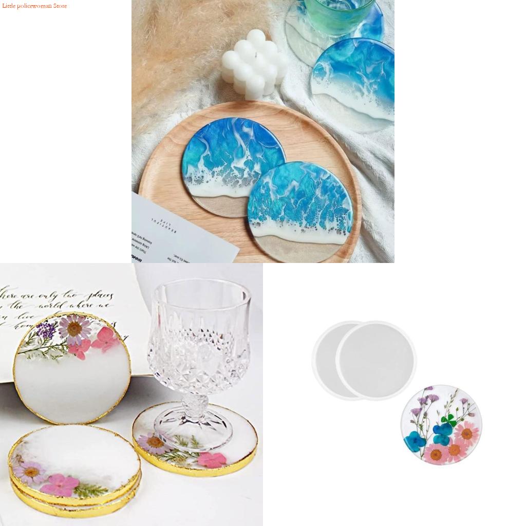 Resin Art Coasters - F92D Forma do podkładek z żywicy,