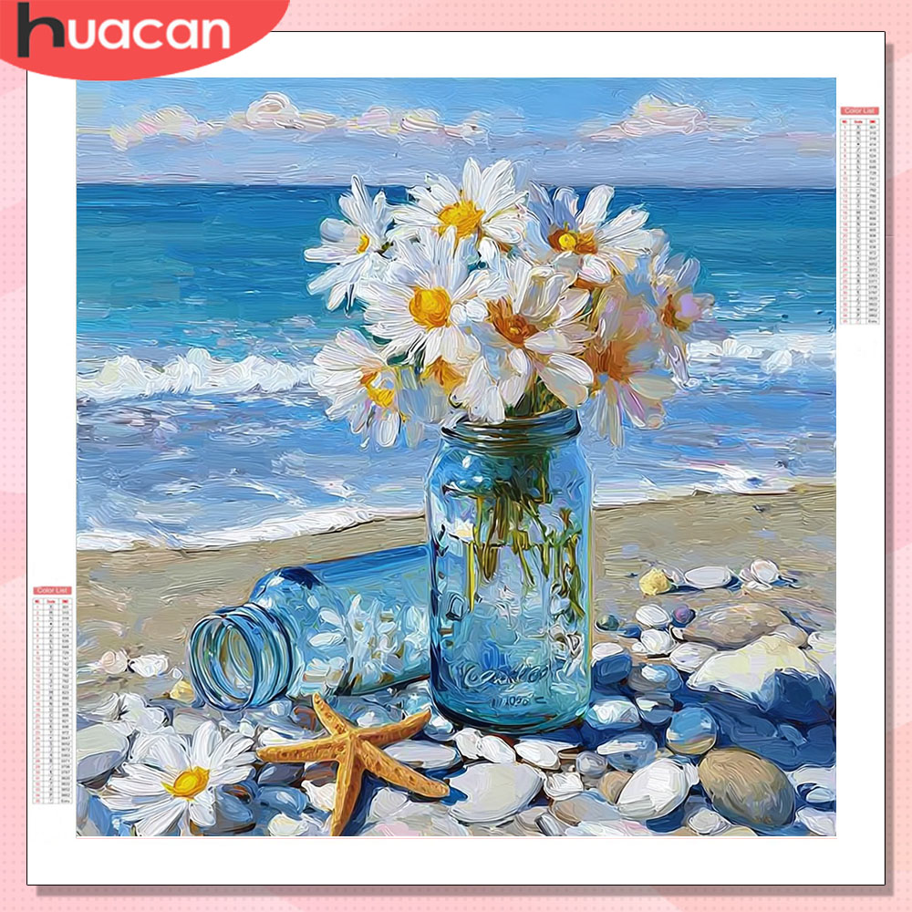 Resin Art Beach - HUACAN Zestawy do malowania diamentami -