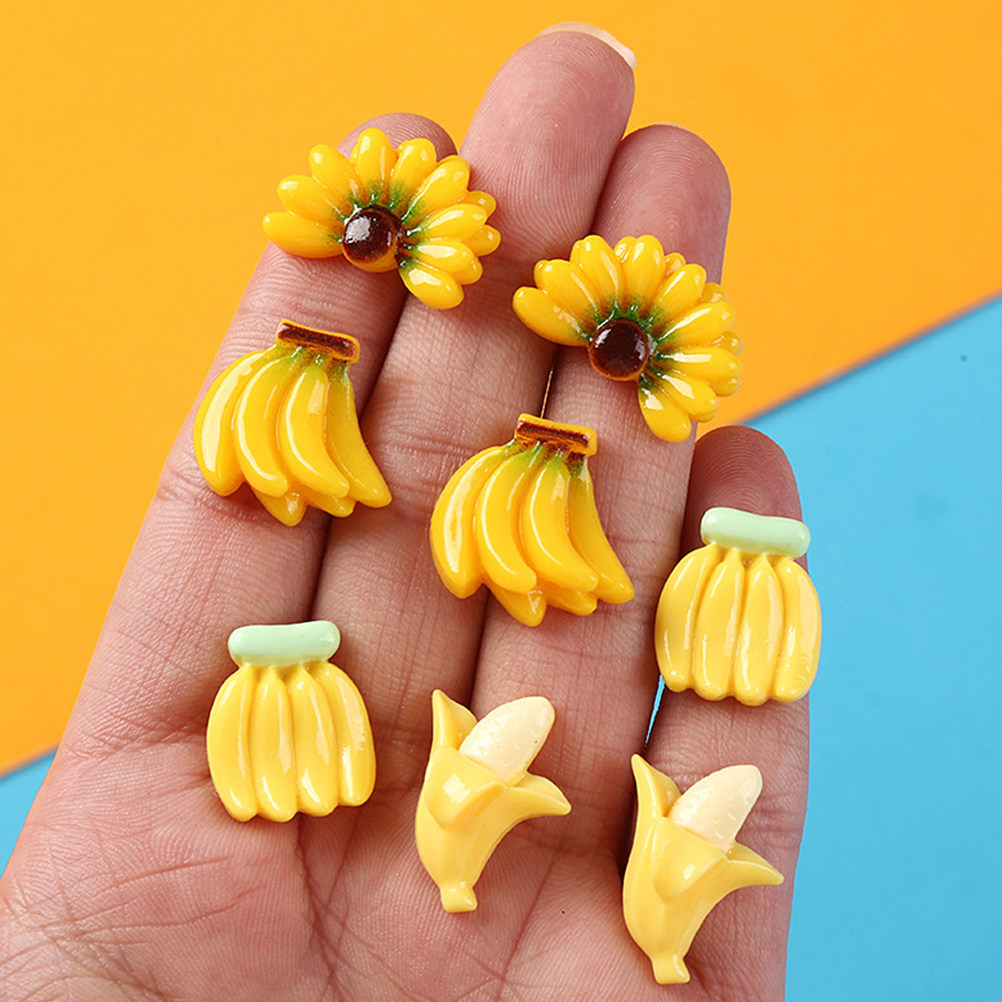 Resin Art Class - 100 sztuk wysokiej jakości sztucznych bananów