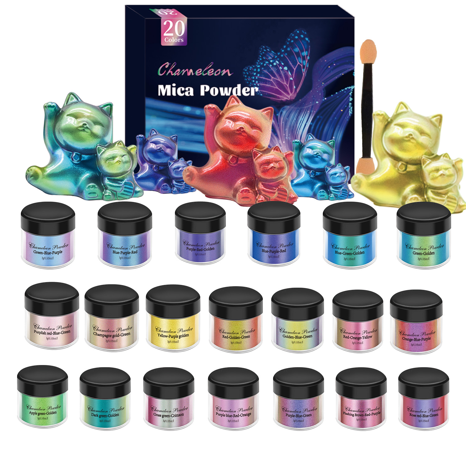 Zestaw pigmentów do żywicy epo – Glitter Powder Resin recenzja i cena