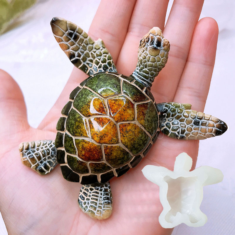 Forma silikonowa 3D żółw morsk – Resin Art Beach recenzja i cena
