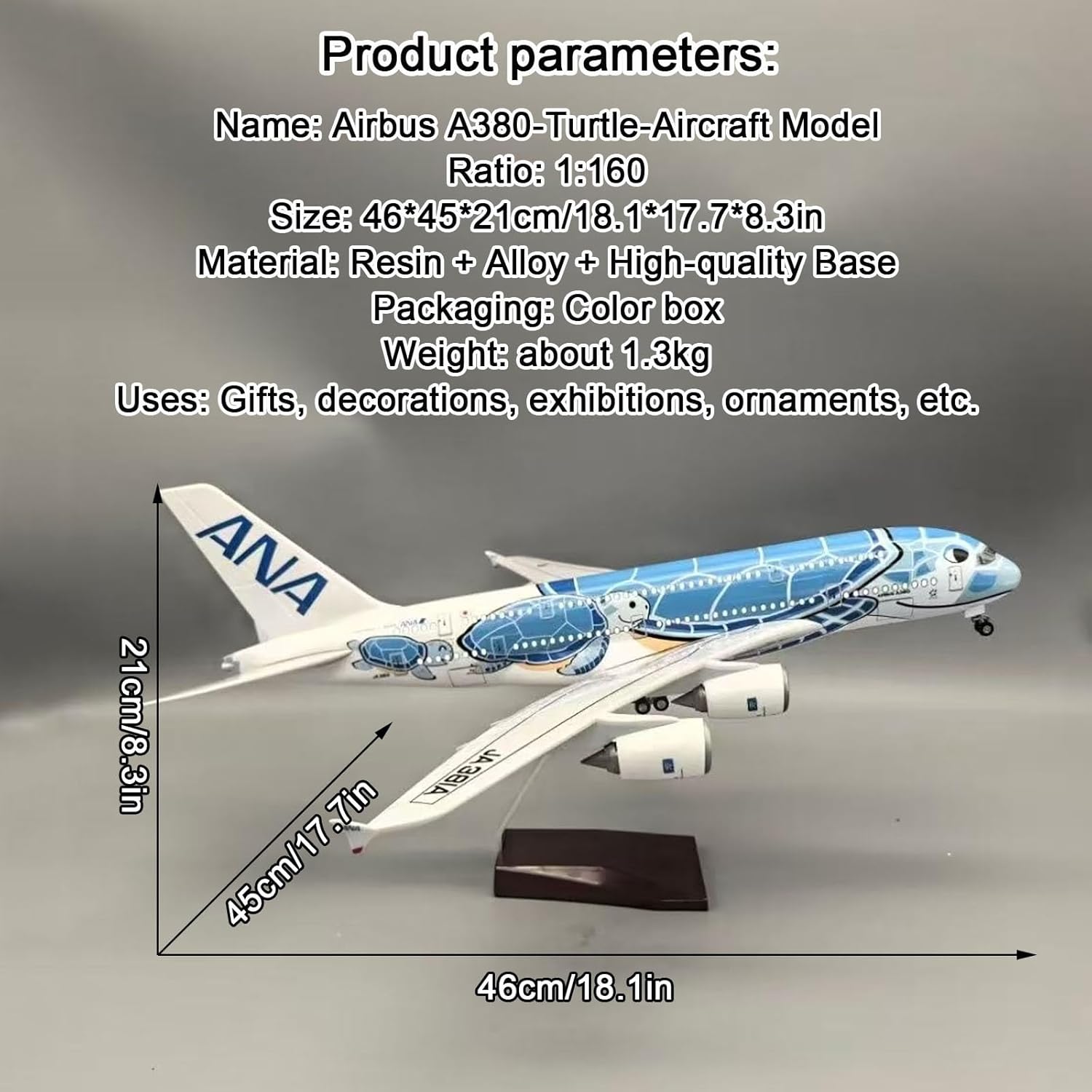 Model samolotu A380 Air Japan  – Resin Art Beach recenzja i cena