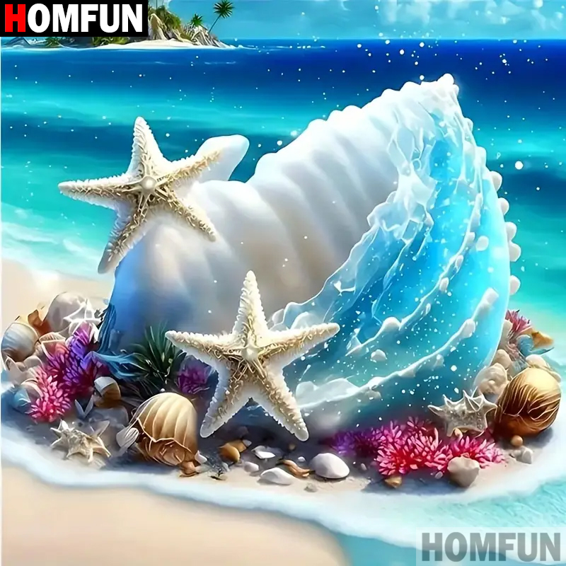 HOMFUN Diy 5d diamentowe malow – Resin Art Beach recenzja i cena