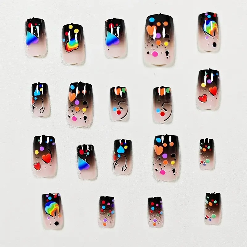24 szt. Sztuczne paznokcie w k – Resin Art Glitter recenzja i cena