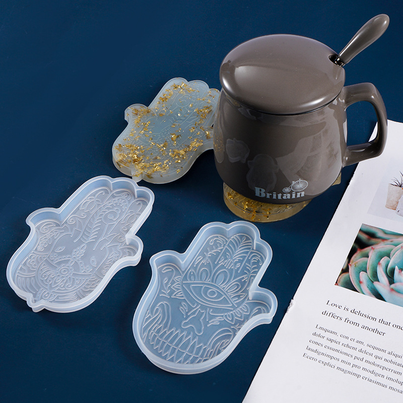 1 sztuk DIY Coaster ręka fatim – Resin Art Coasters recenzja i cena