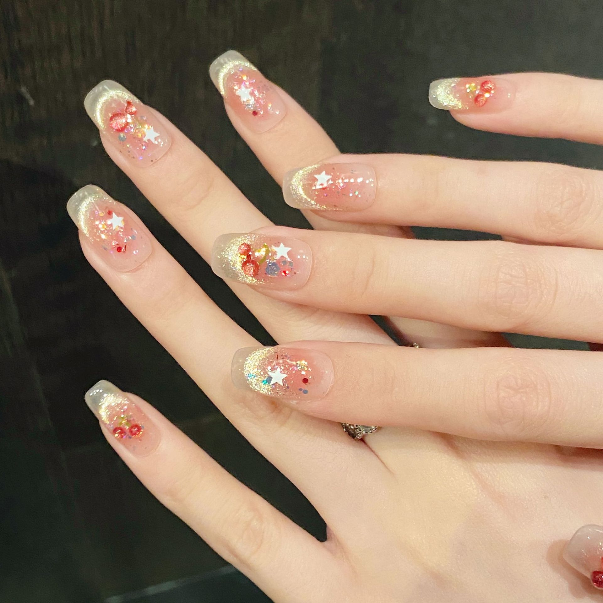 10szt Sweet Cherry Press On Na – Resin Art Glitter recenzja i cena