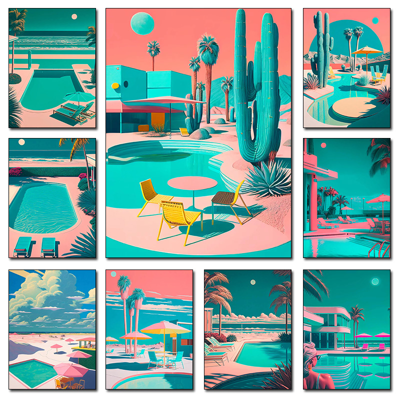 Retro Futurystyczny Plażowy Kr – Resin Art Tree recenzja i cena
