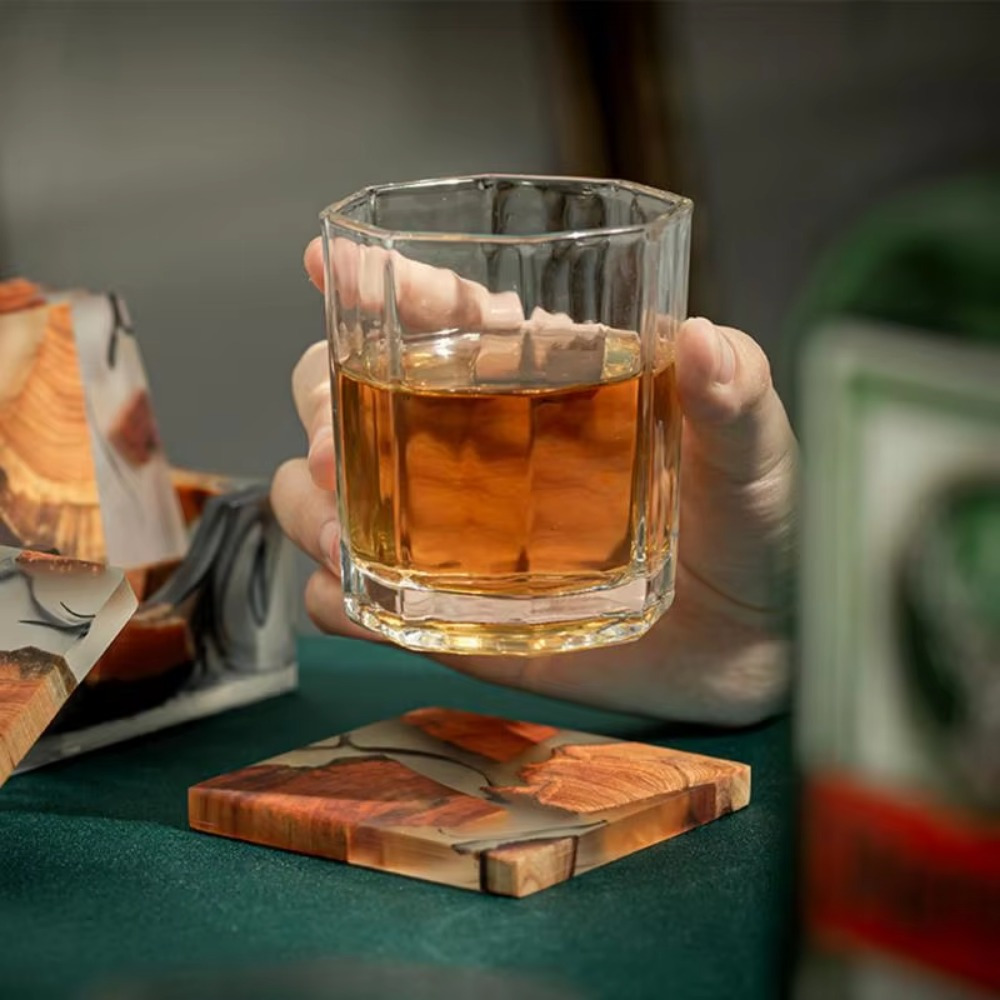 Podstawki z żywicy drewnianej  – Resin Art Coasters recenzja i cena