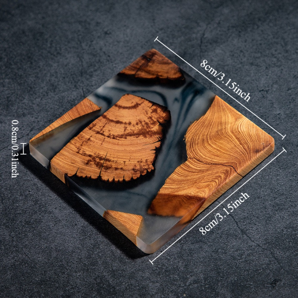 Podstawki z żywicy drewnianej  – Resin Art Coasters recenzja i cena