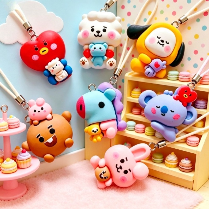 7 szt. BT21 Żywiczne Charmsy z – Resin Art Craft recenzja i cena