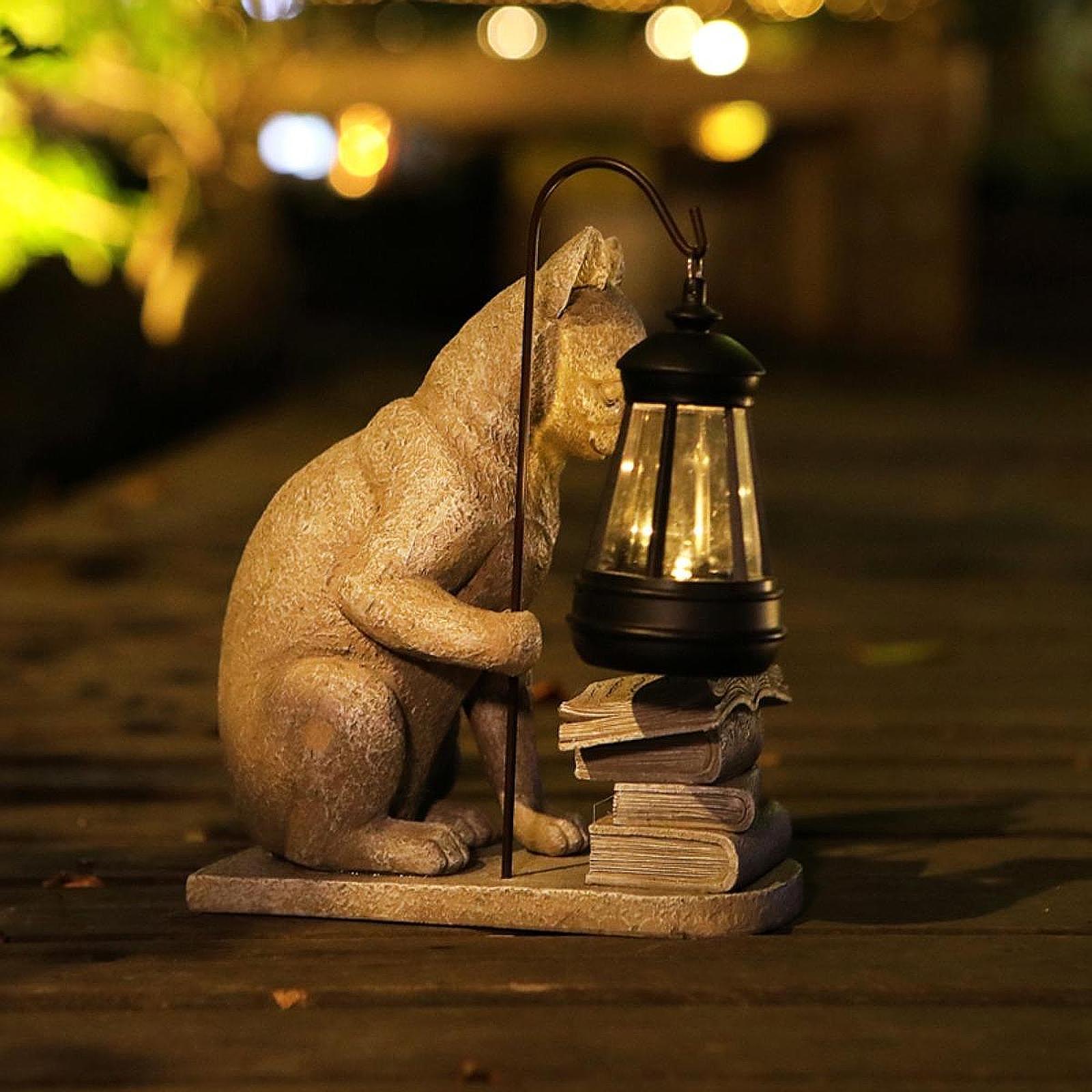 Mini statuetka kota, solarna l – Resin Art Light recenzja i cena