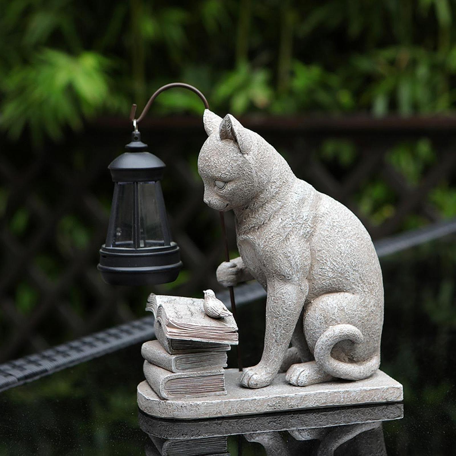 Mini statuetka kota, solarna l – Resin Art Light recenzja i cena