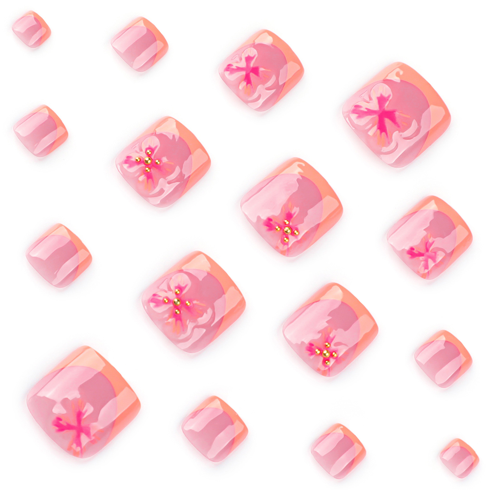 24 szt. Urocze Paznokcie na St – Resin Art Flowers recenzja i cena