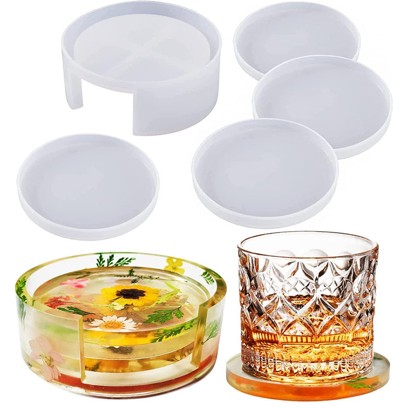 Okrągła kwadratowa podstawka s – Resin Art Coasters recenzja i cena
